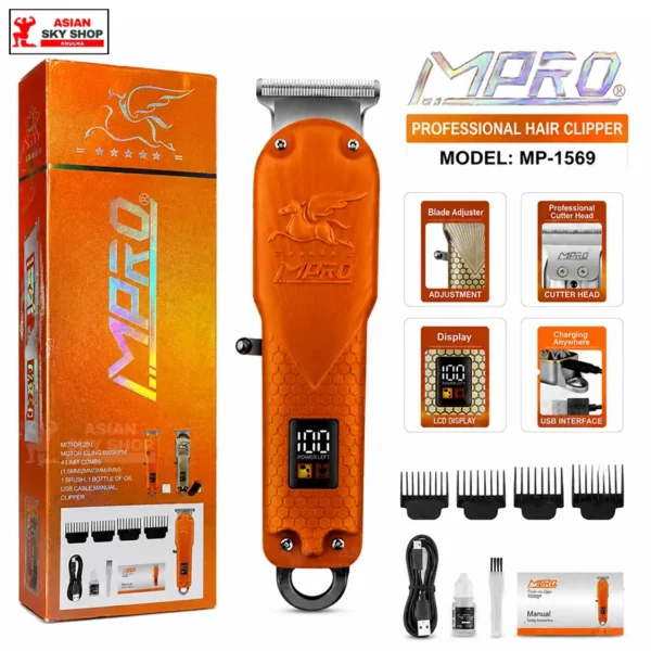 MPRO MP-1569 Professional Hair Clipper 