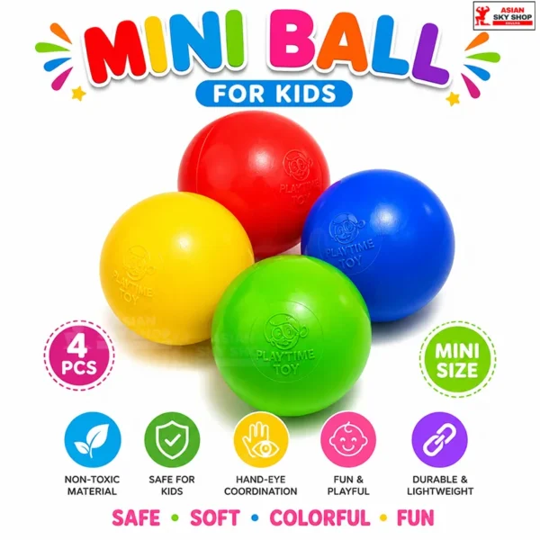 Playtime Toy Mini Ball for Kids Asian sky shop khulna