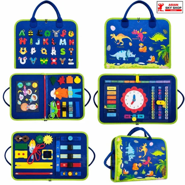 Toddler Busy Board Bag Montessori Sensory Toy