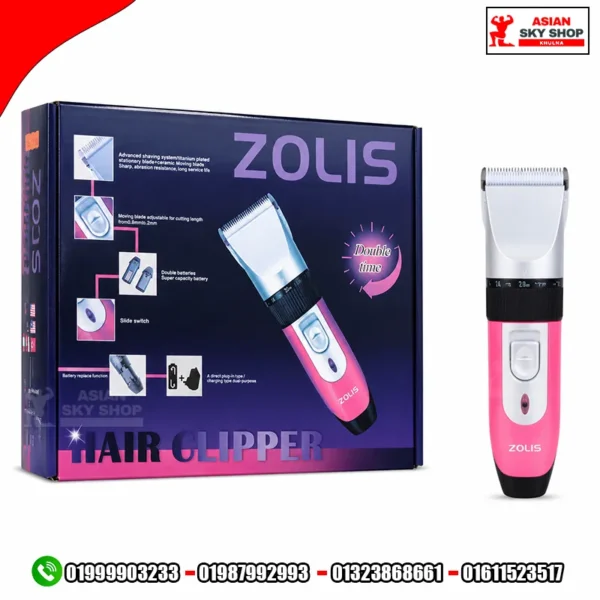 ZOLIS Professional Hair Clipper & Trimmer (Double Time Power)